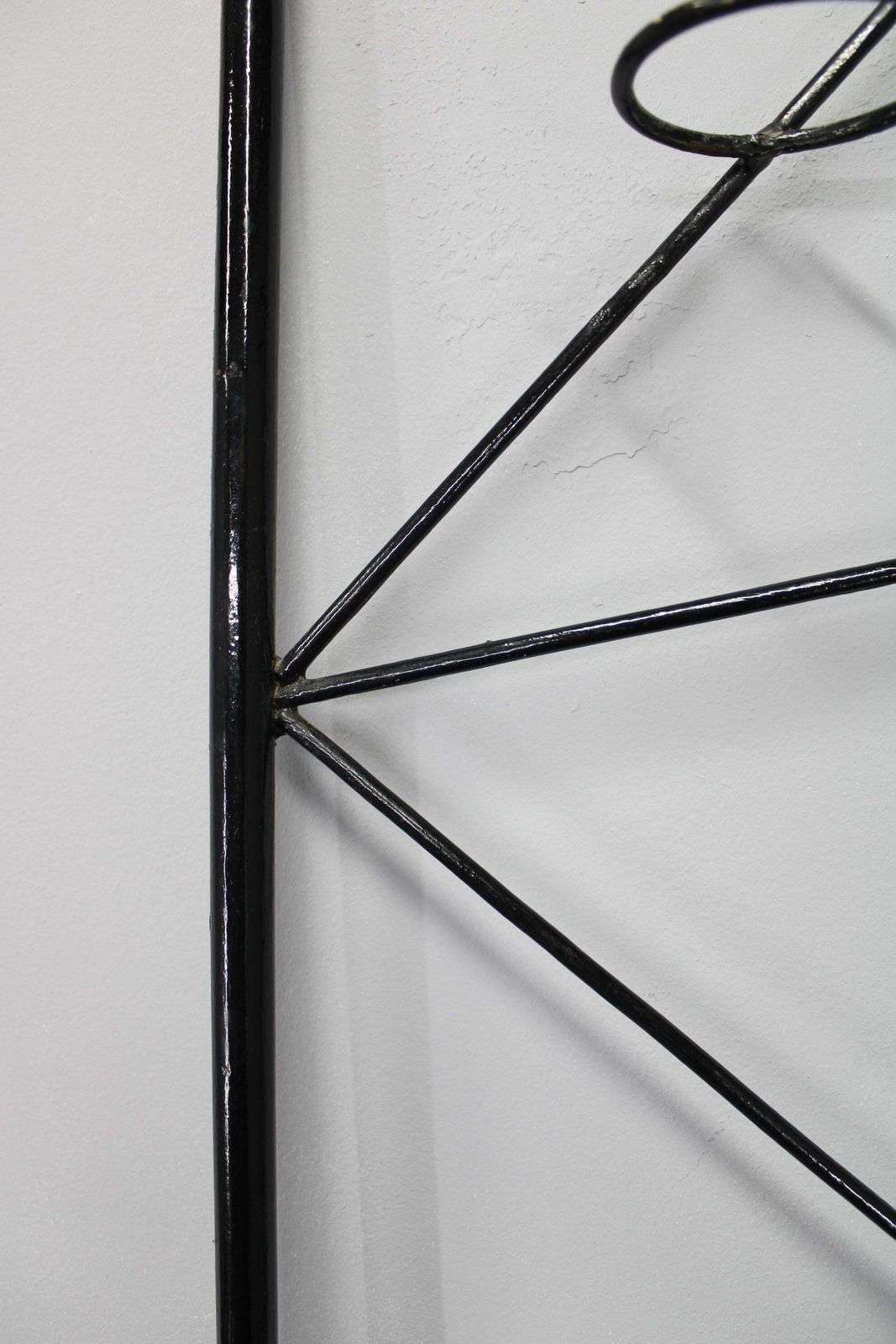 1010.0 Mid Century Black Metal Room Divider Planter, 1970s photo