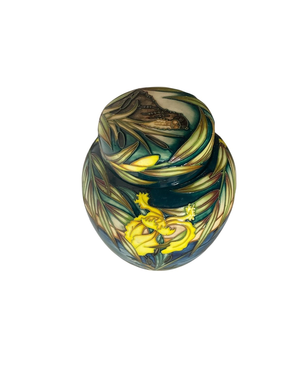 Moorcroft Pottery 'Otters' Ginger Jar, Designed By Sian Leeper photo 280.0