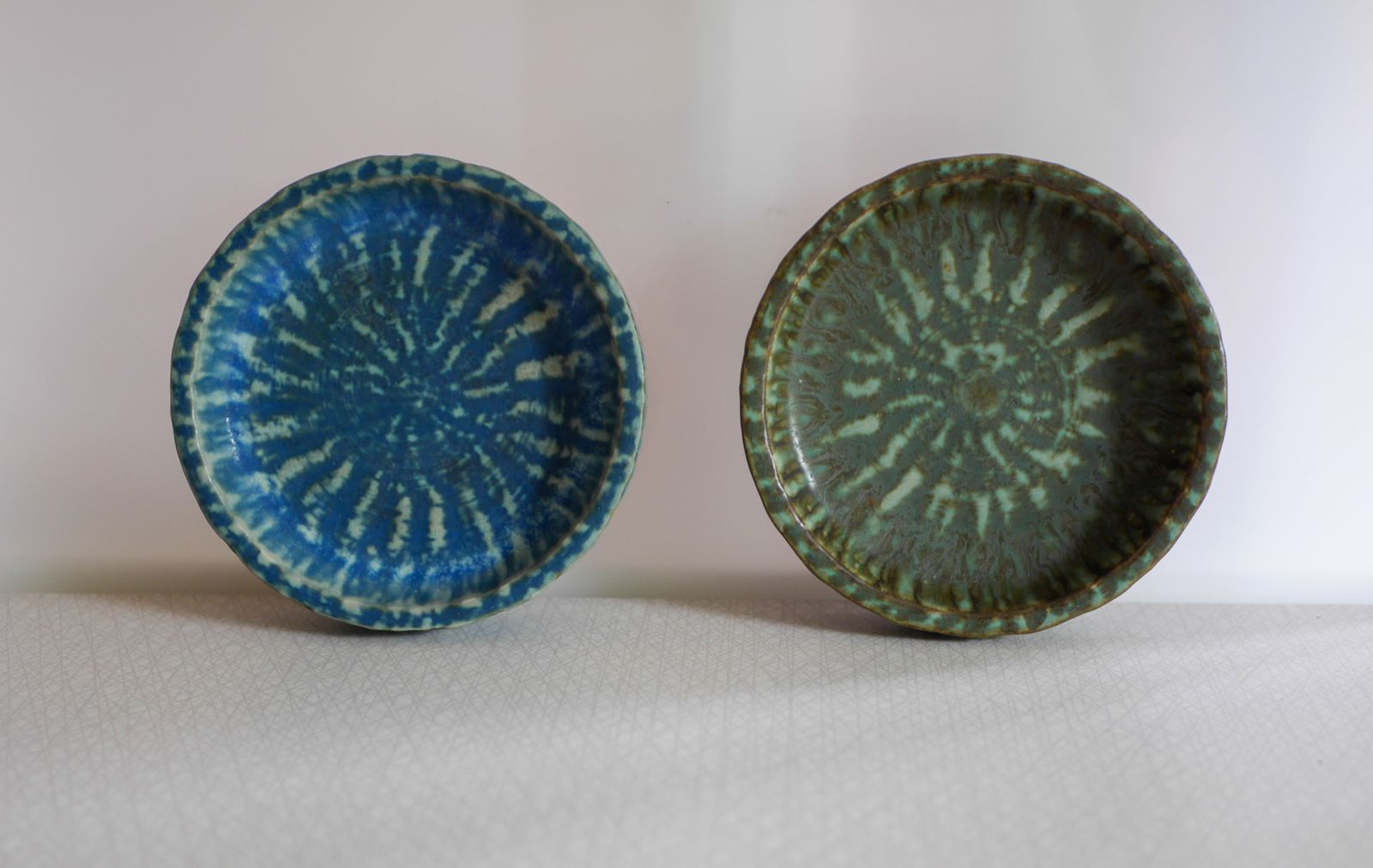 Scandinavian Art Pottery Birka Bowls By Gunnar Nylund From Rörstrand, Sweden, 1960s, Set Of 2 photo vinterior