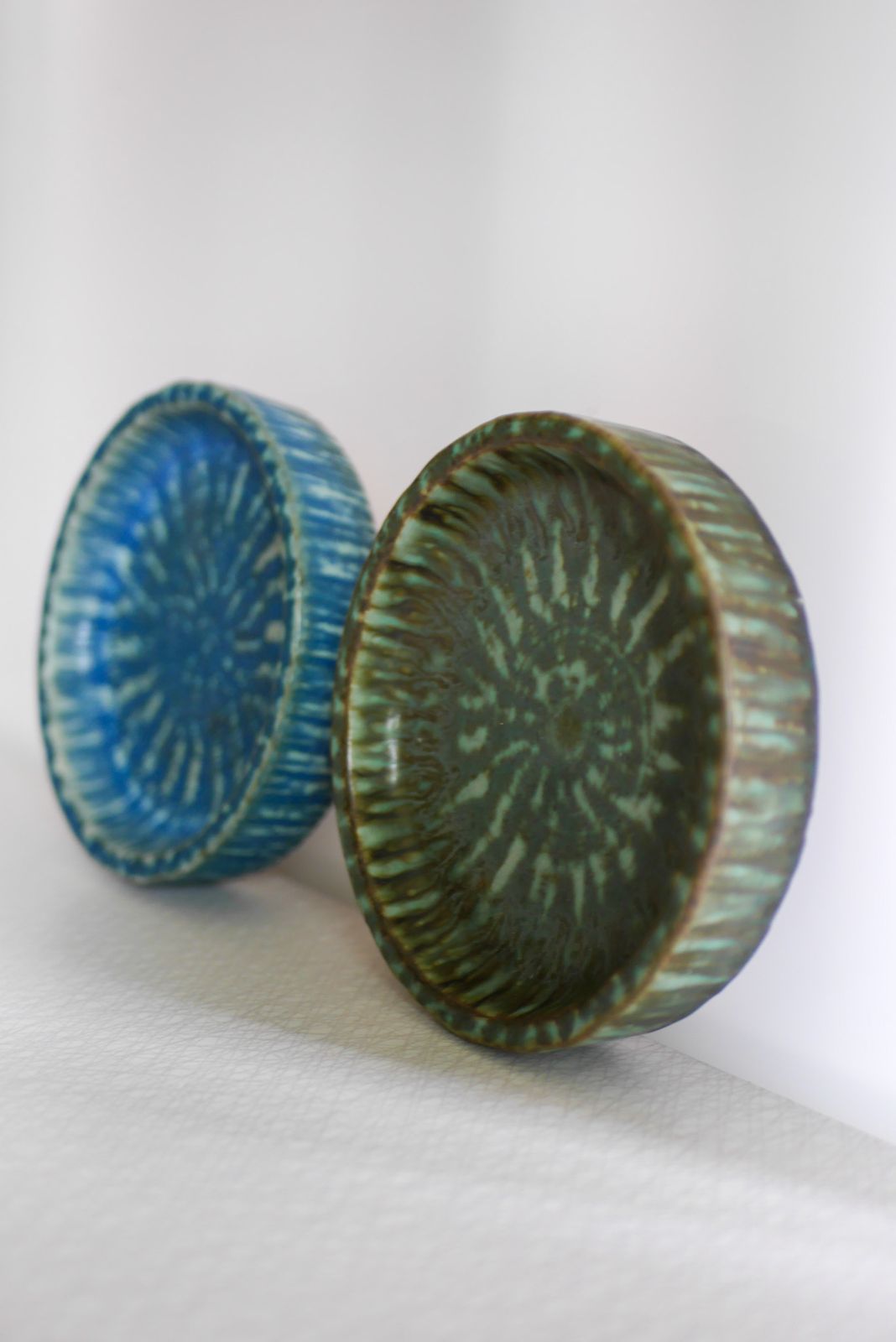 photo furniture Scandinavian Art Pottery Birka Bowls By Gunnar Nylund From Rörstrand, Sweden, 1960s, Set Of 2