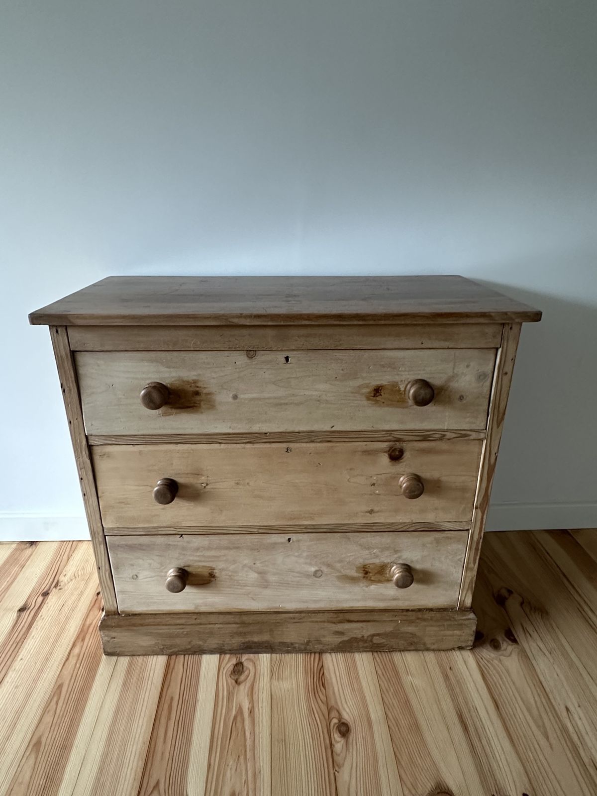 Victorian Pine Chest Of Drawers Solid Stripped Pine photo vinterior