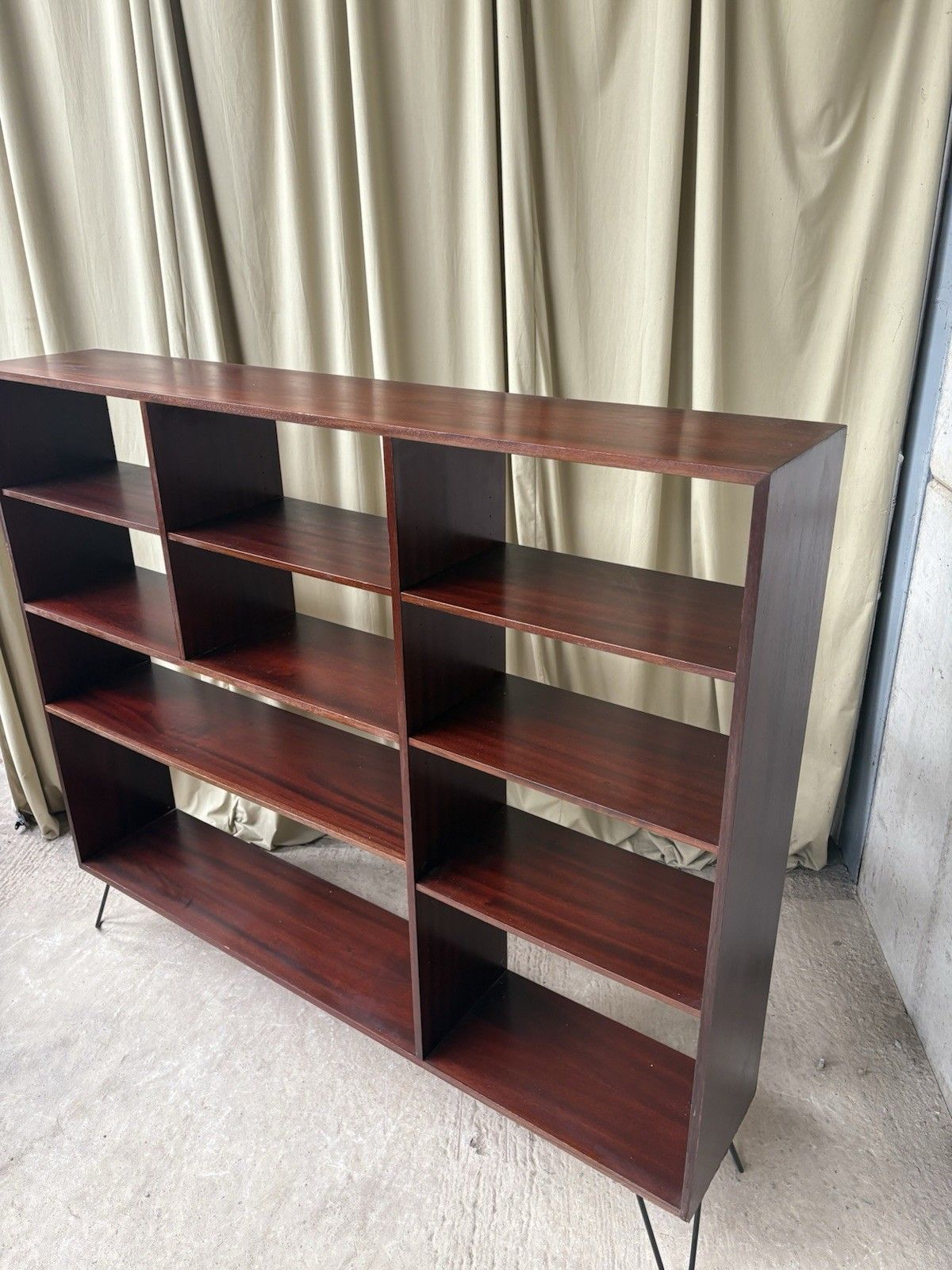 Vtg Mid Century Danish Rosewood Bookcase Shelving Wall Unit Retro Scandi R1069 photo vintage