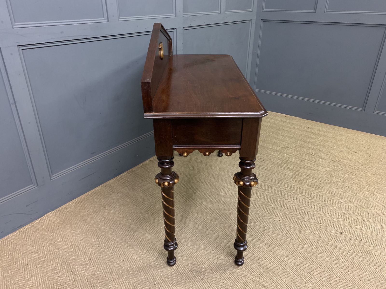Furniture Victorian Mahogany Hall Table, 1800s photo