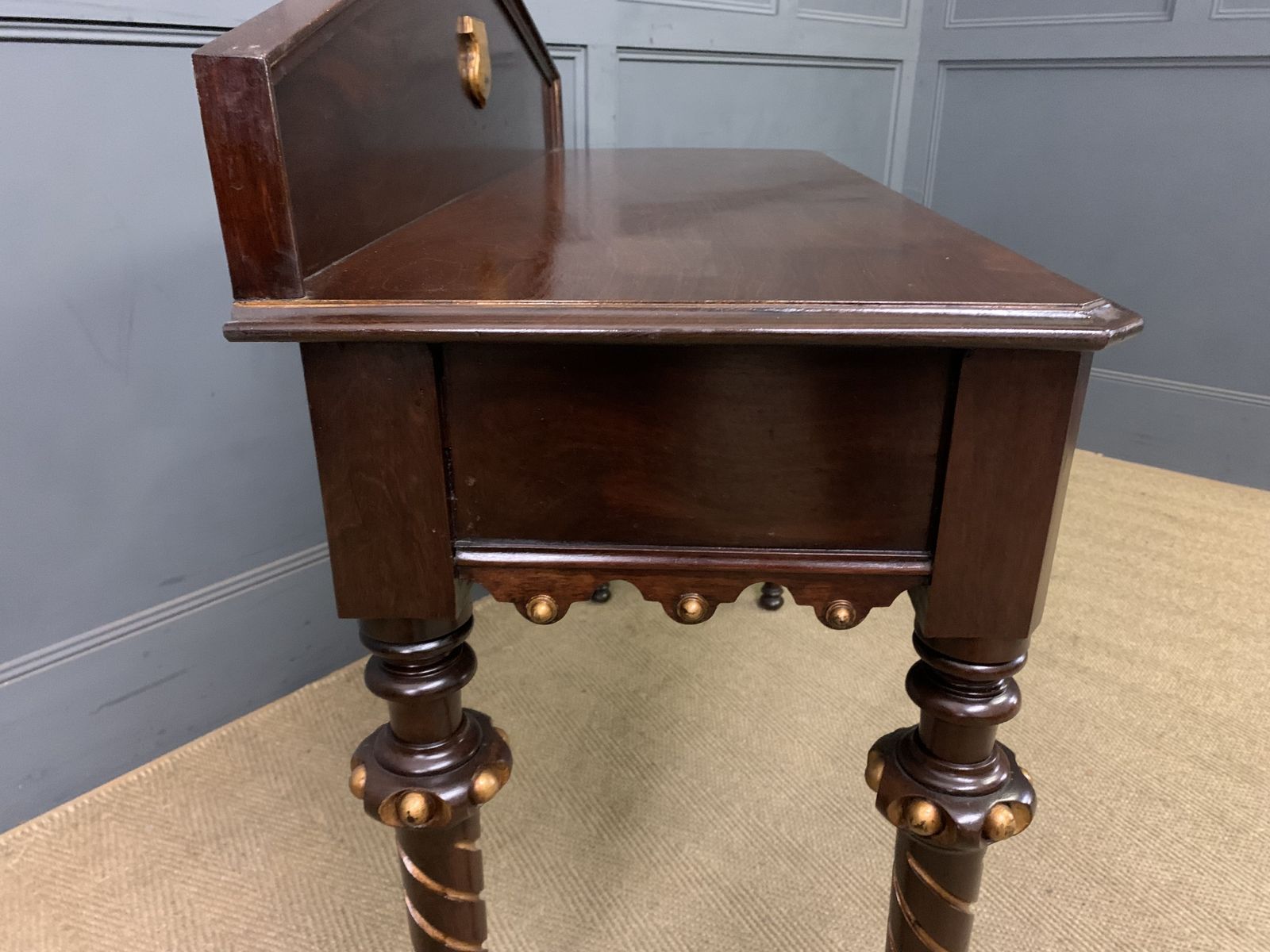 525.0 Victorian Mahogany Hall Table, 1800s photo