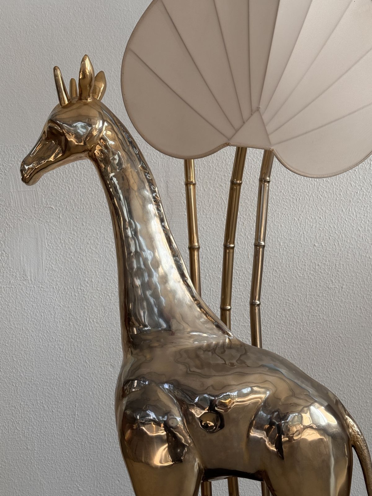 1970s Brass Giraffe Floor Lamp By Antonio Pavia With Three Lights photo 3900.0