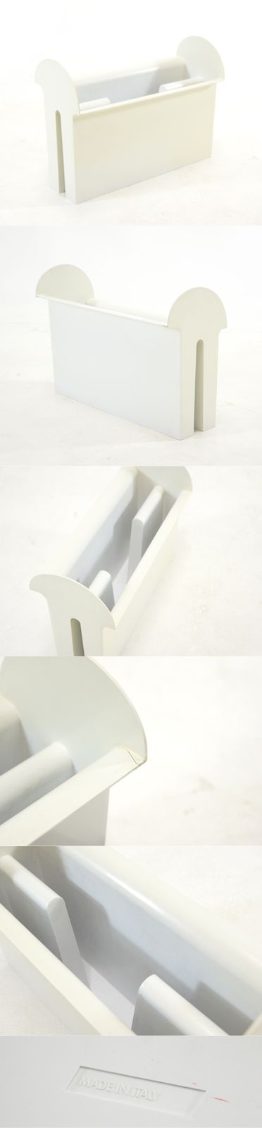 Retro Vintage Italian Newspaper Magazine Holder Mid Century Kartell Guzzini 70s photo furniture