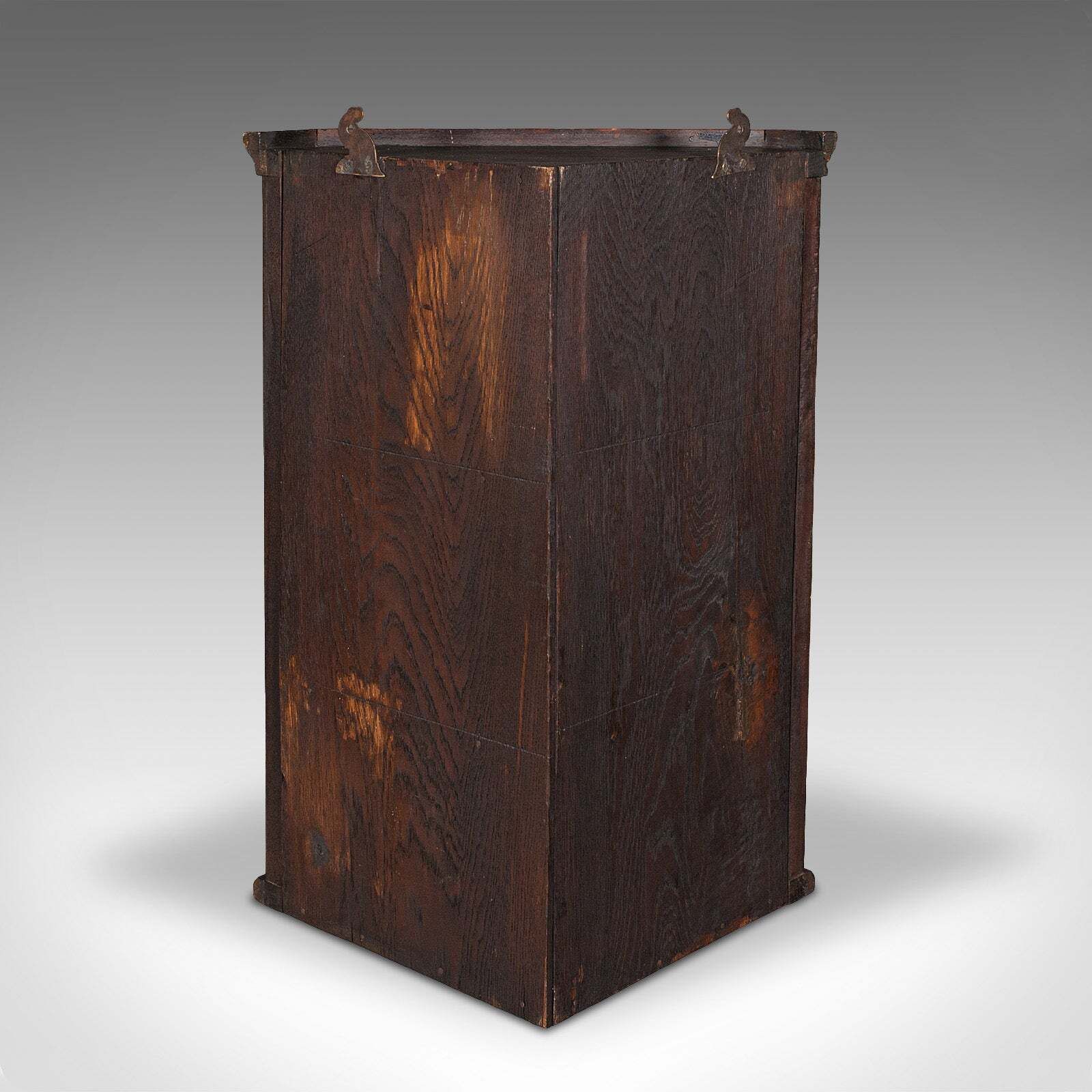Small Antique Corner Cabinet, English, Glazed Display Cupboard, Edwardian, 1910 photo vinterior