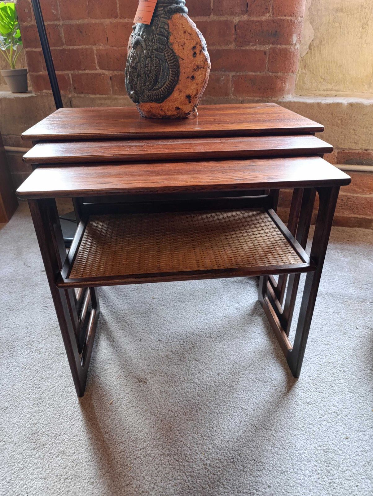 Mid Century Danish Teak Nest Of Tables By Cfc Silkeborg Johannes Andersen Illum Wikkelsø photo furniture