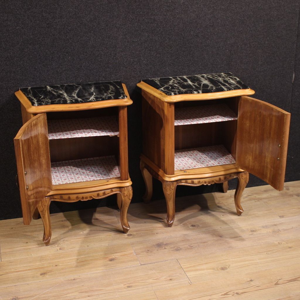 Pair Of 20th Century Italian Bedside Tables photo for sale