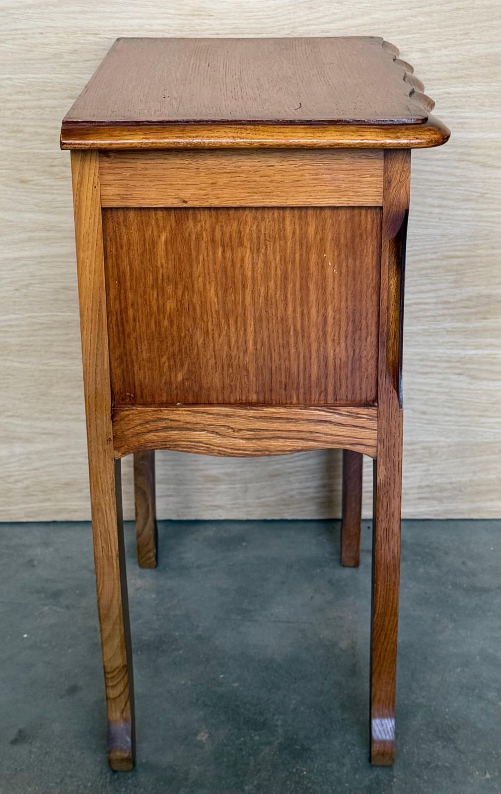 photo for sale 20th Oak Nightstands Tables With Drawer And Open Shelf, 1940