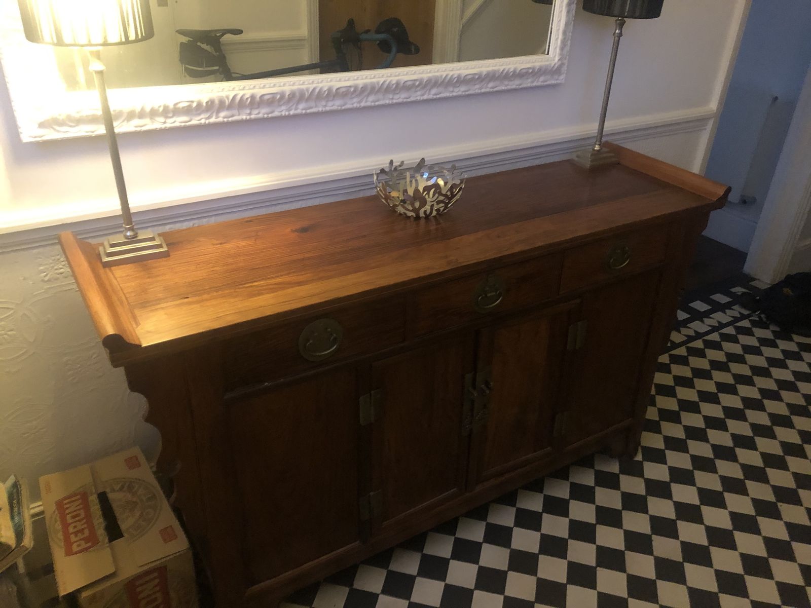 Chinese Side Cabinet . Rosewood . Circa Early 20th Centy