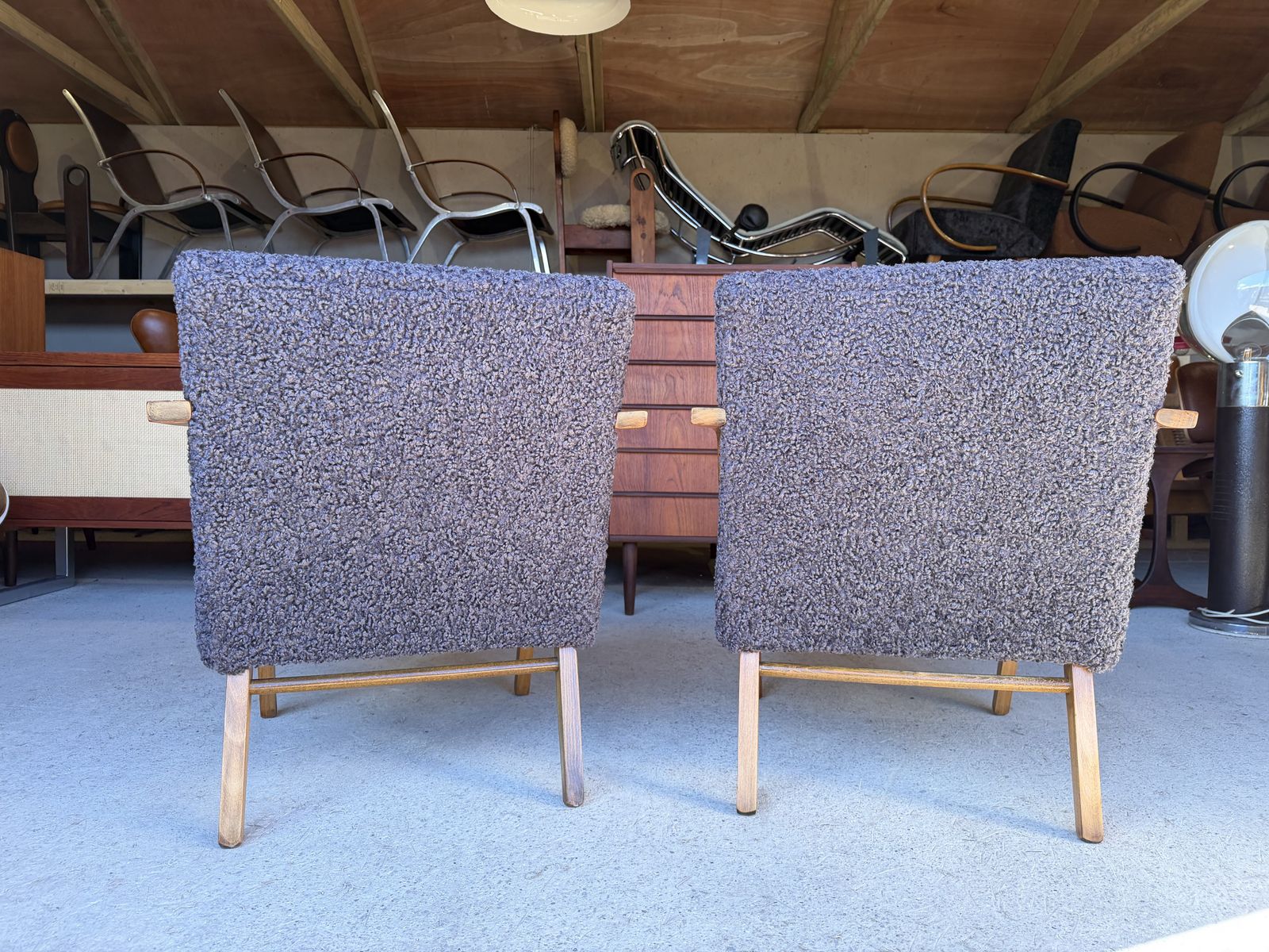 1485.0 Mid Century Brussels Expo 58 Armchairs By Jiří Jiroutek For Jitona, 1960s, Set Of 2 photo