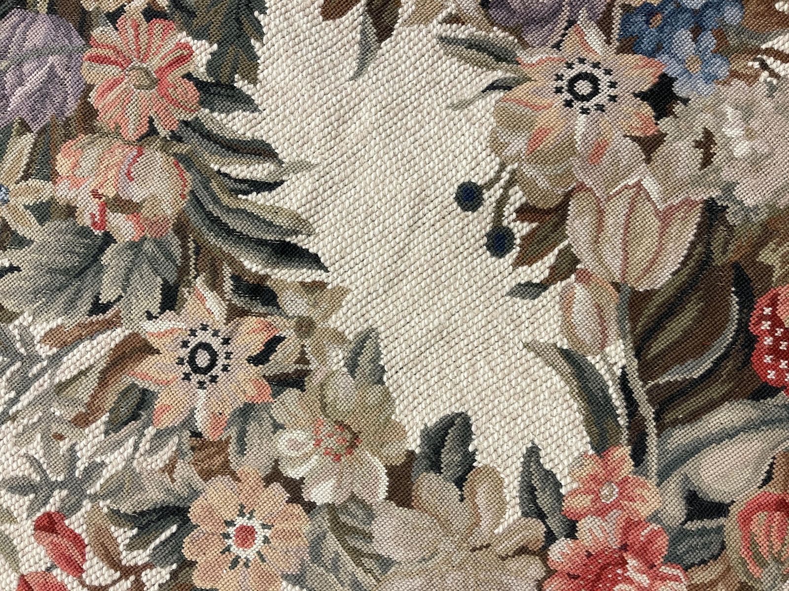 Traditional Carpet Floral Aubusson Rug Magnificent Handwoven Wool Needlepoint photo buy