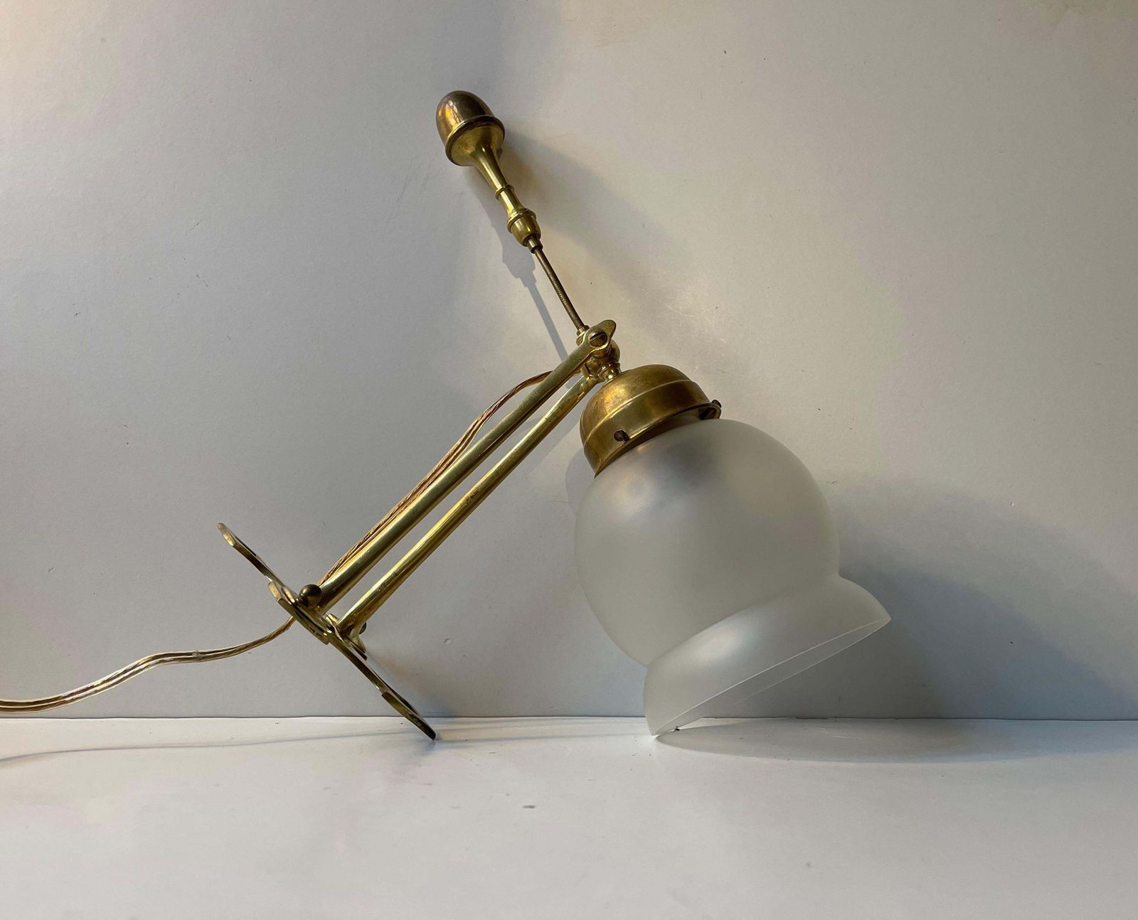 Arts & Crafts Brass Rocking Lamp / Sconce In The Style Of Was Benson photo 792.0