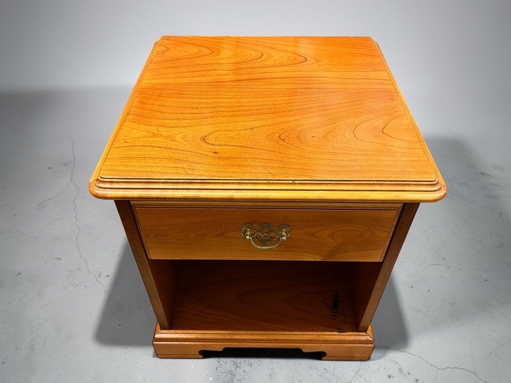 Mid Century Teak Bedside Cabinet Younger Furniture H52cm W46cm 1970s Solid Wood photo Furniture
