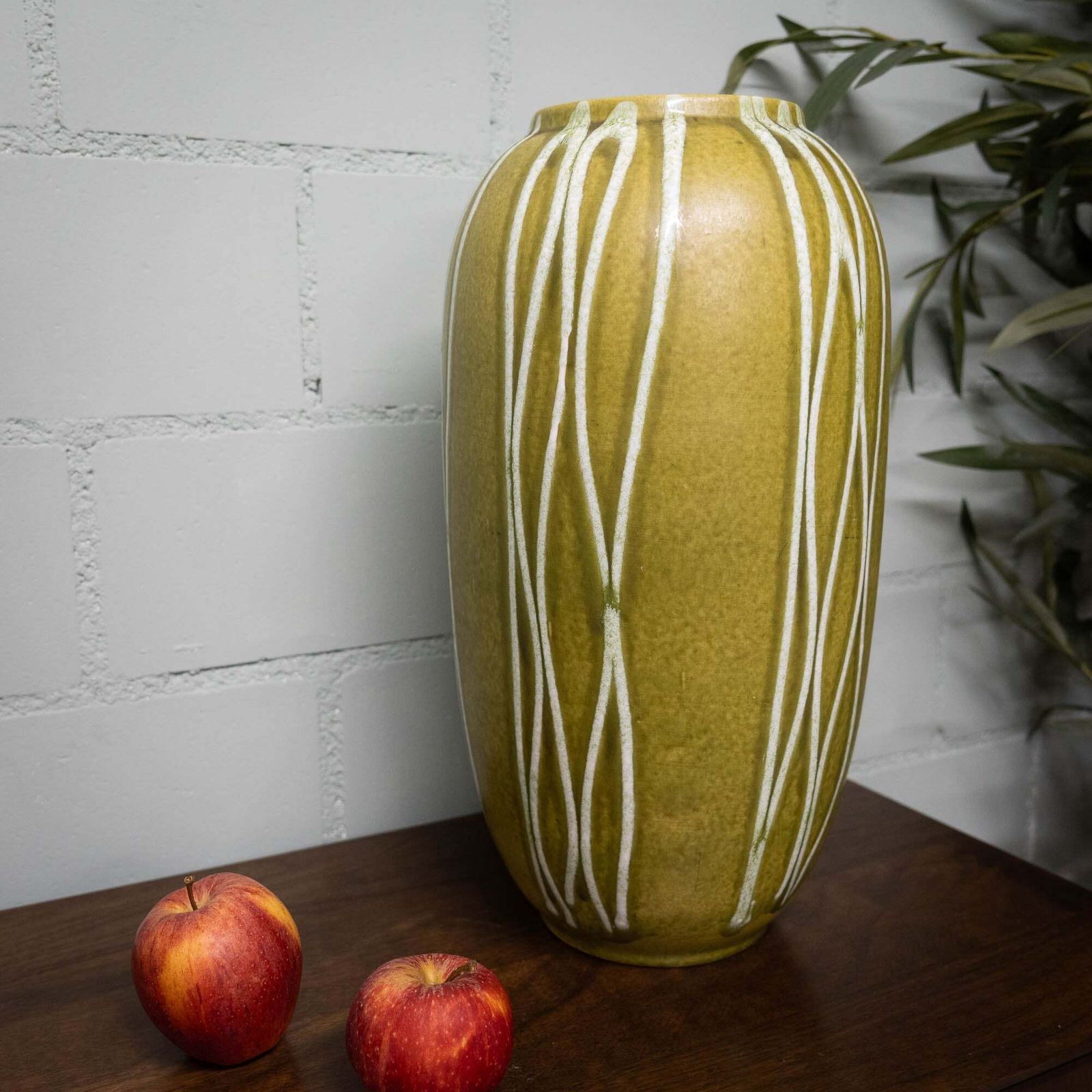 Space Age Xl Floor Vase In Green   Form 546 42   Scheurich   C1970s photo for sale
