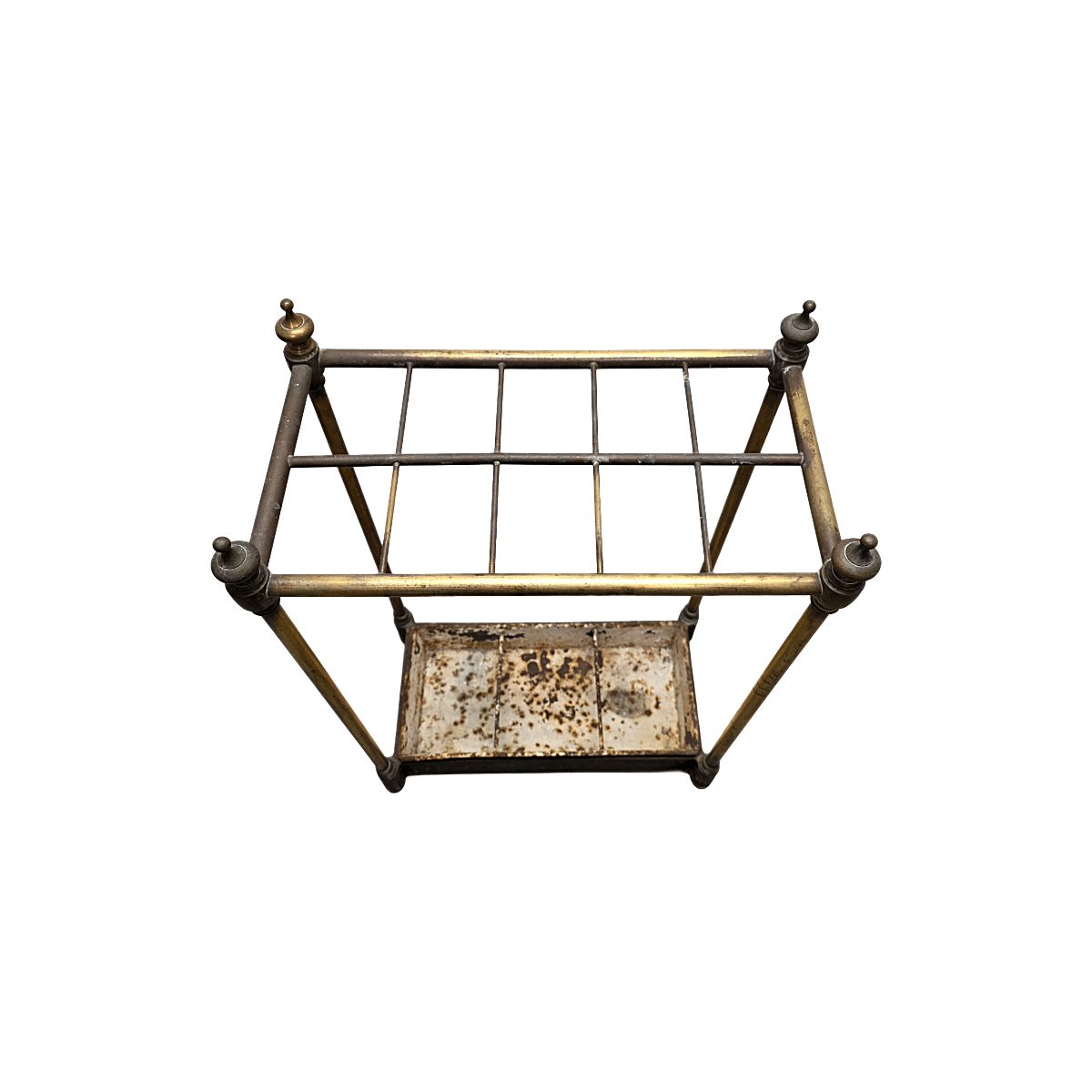Antique English Brass Umbrella Stand, From Around 1900 photo furniture