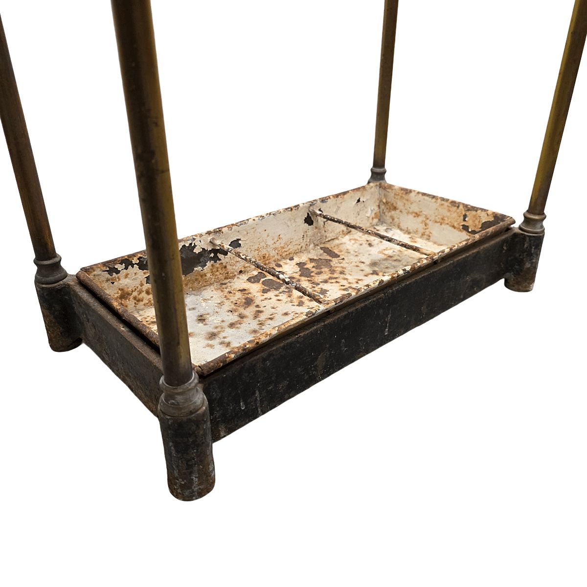 Antique English Brass Umbrella Stand, From Around 1900 photo Home Decor