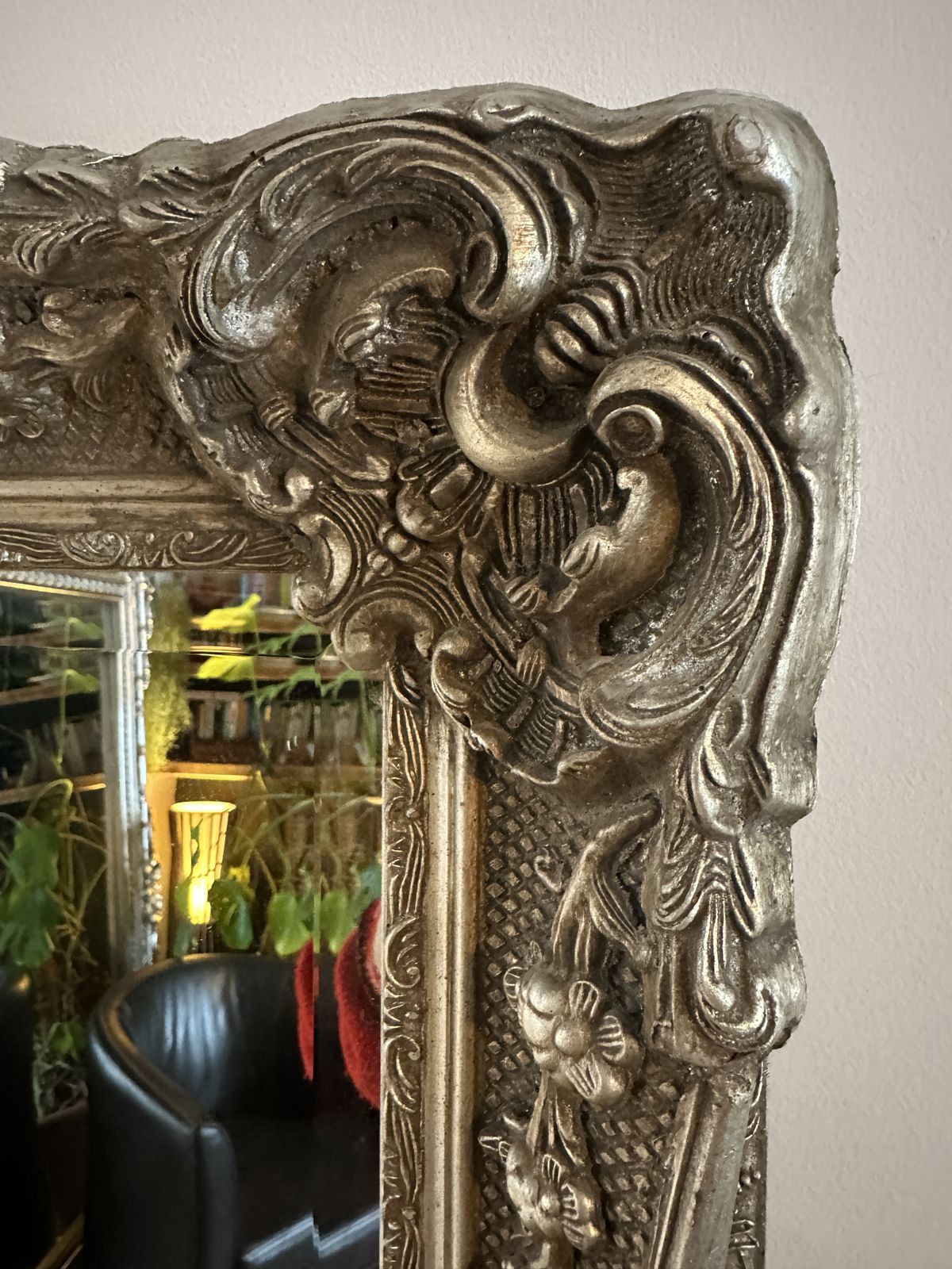 Large Wood Ornate Champagne Leaner Floor Mirror 170cm X 80cm photo 397.0