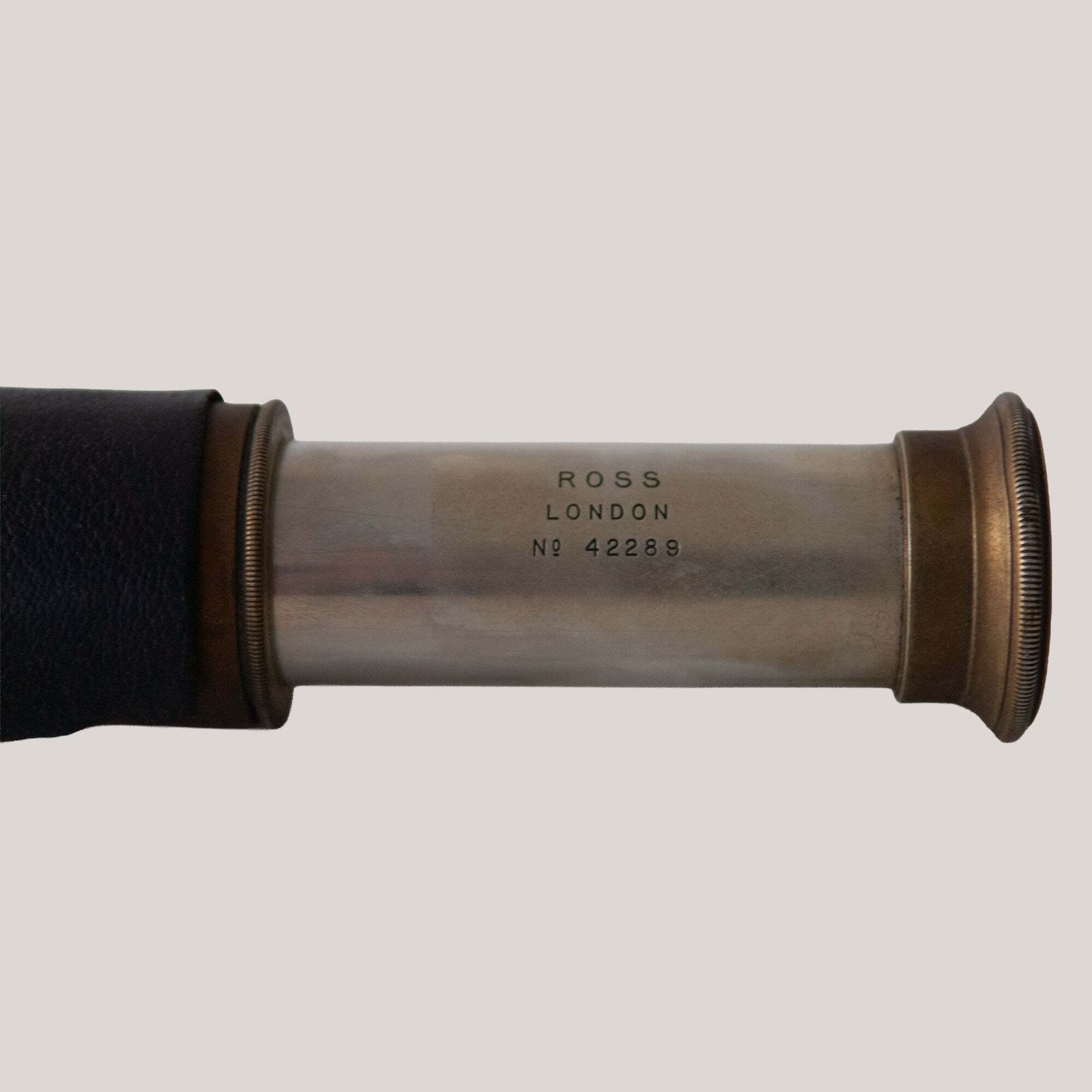 Ross London Marine Brass And Green Sharkskin Shagreen Telescope photo Home Decor