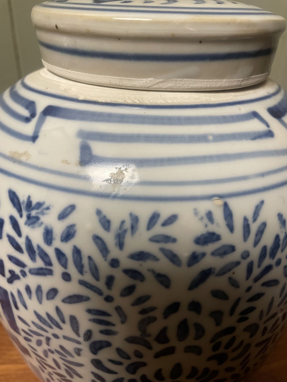 19th Century Pair Of Chinese Double Happiness Ginger Jars Qing Period photo for sale