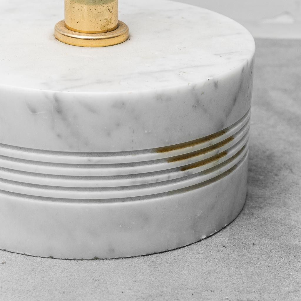 photo furniture 1970s Vintage Modernist Metal And Marble Base Coat Rack