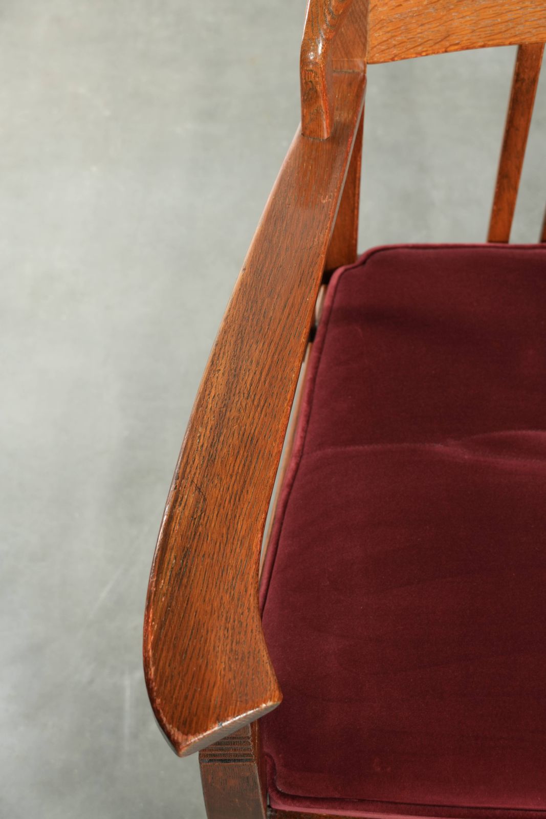 Set Of Two Art Nouveau/Jugendstil Design Schuitema Dining Chairs With A Luxurious Red Fabric Upholstery photo buy