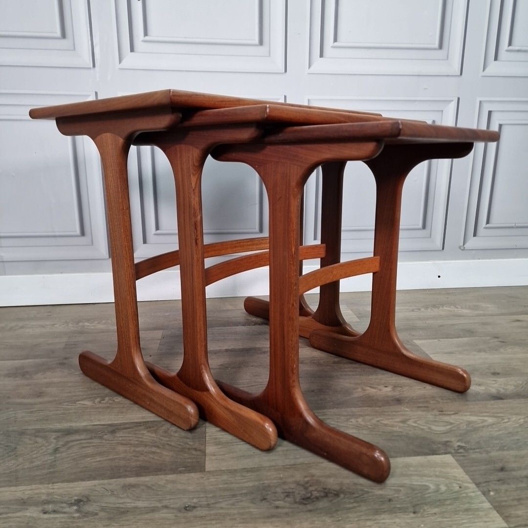 Vintage Nest Of Tables Three G Plan Fresco Side Teak Ib Kofod Larsen ? Retro photo furniture