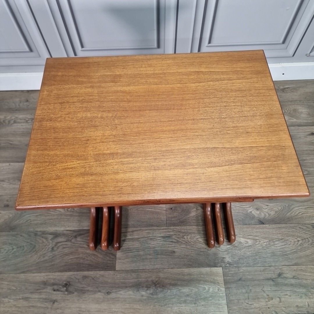 Vintage Nest Of Tables Three G Plan Fresco Side Teak Ib Kofod Larsen ? Retro photo vintage