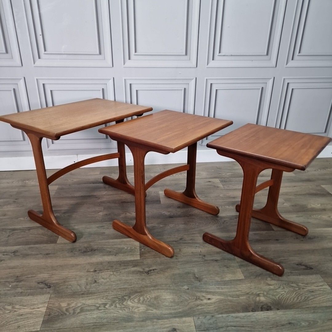 photo vinterior Vintage Nest Of Tables Three G Plan Fresco Side Teak Ib Kofod Larsen ? Retro