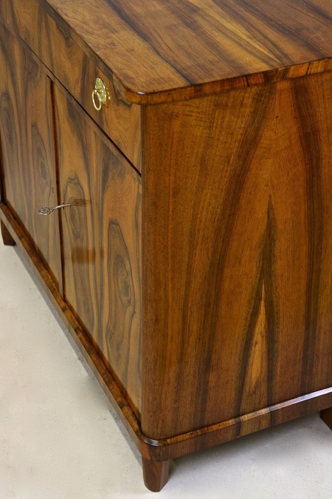 Furniture 19th Century Biedermeier Walnut Commode/ Trumeau/ Dresser   Austria Circa 1840 photo