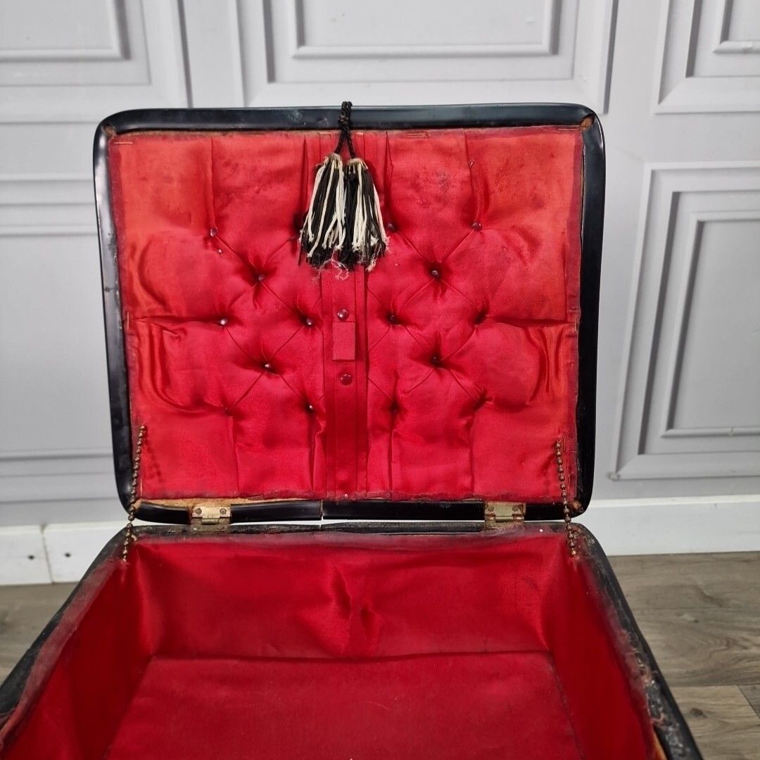 Vintage Retro Weaved Sewing Storage Box Foot Stool Ottoman Mid Century Modern photo buy