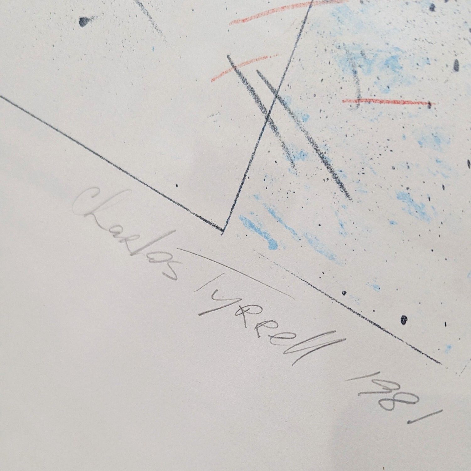 Large Limited Edition Framed Abstract Print By Charles Tyrrell, ‘Untitled’ 1981 photo 185.0