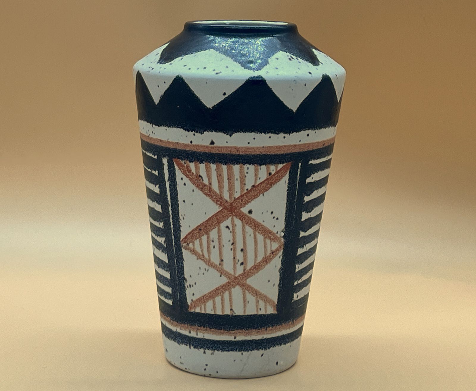 Mcm Scheurich Keramik West German Art Pottery Fat Lava Vase.