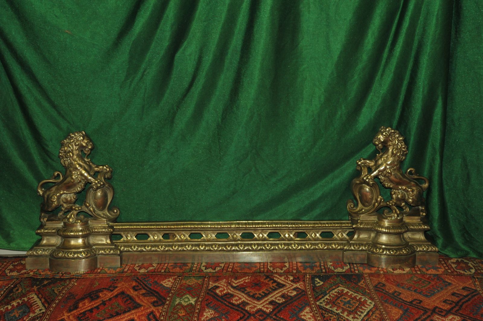 An Antique French Louis XV Style Fireplace Fender