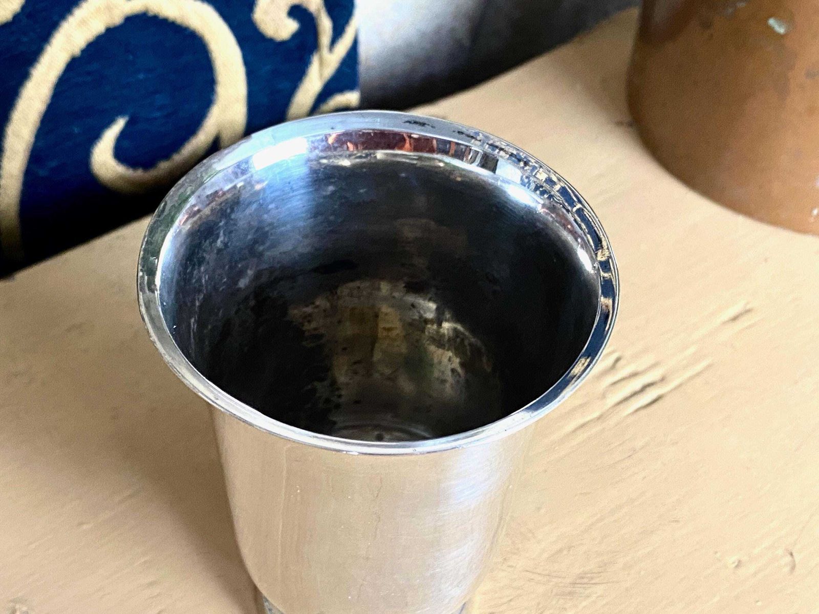 Antique 1798 1809 French Silver 950/1000 Timbale Beaker Tulip Cup Moselle, Lorraine 104g photo buy