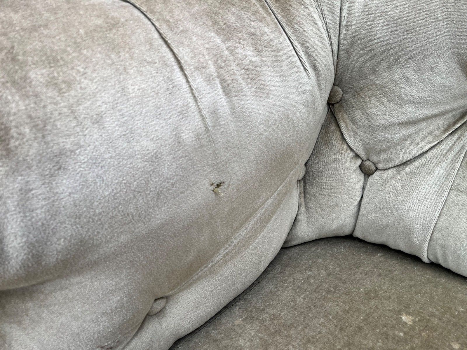 Antique Chesterfield Sofa Green Olive Coloured Velvet Circa Mid To Late 1800’s photo vinterior