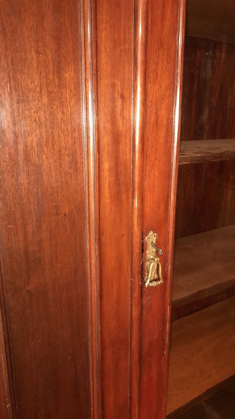 Furniture Superb Victorian Tall Bookcase With 1 Glazed Door And 4 Internal Shelves photo