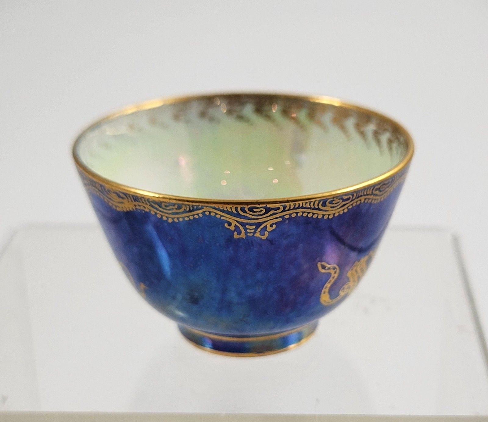 Daisy Makeig Jones Wedgwood Blue Lustre Dragon Miniature Cup, C.1915 photo furniture