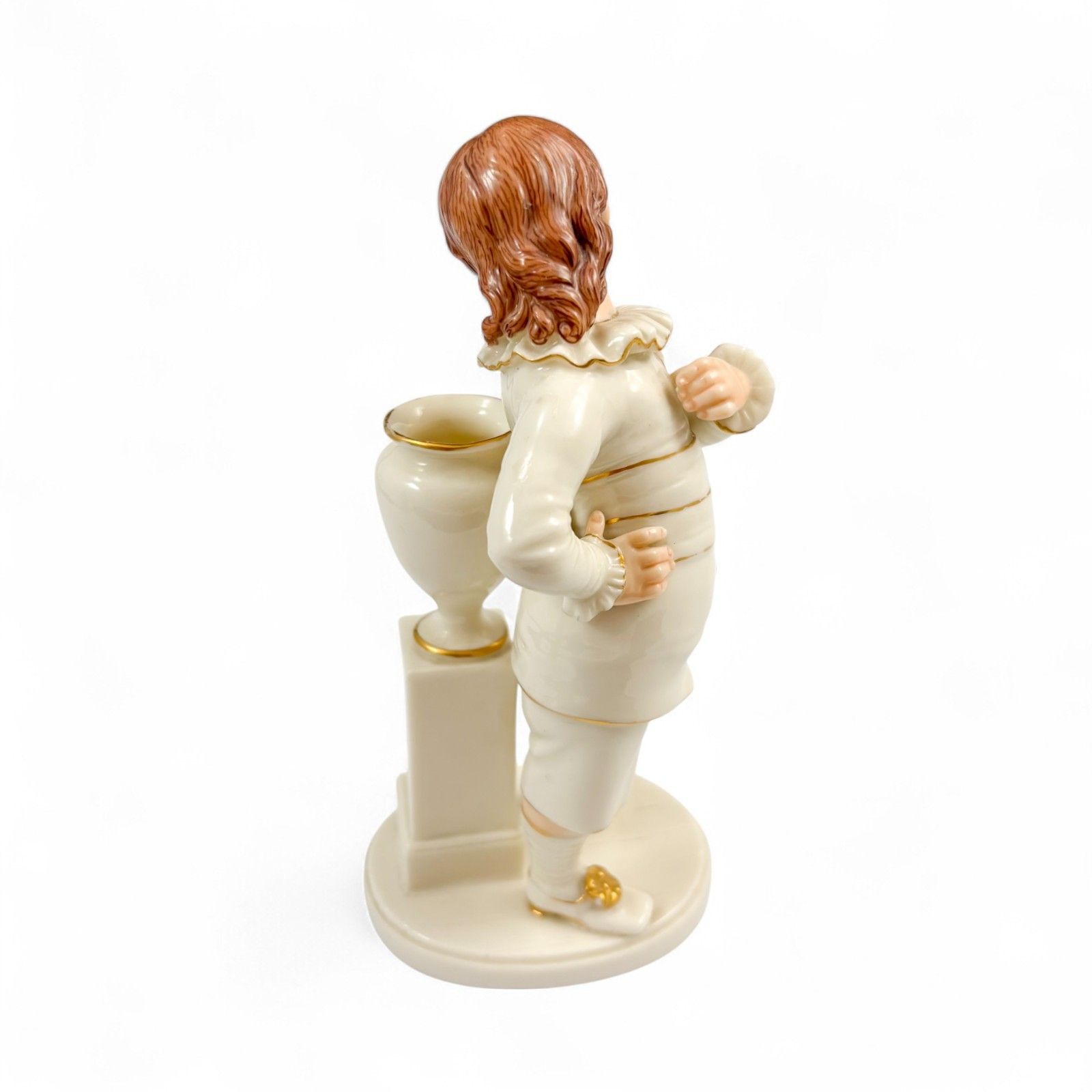 Antique Victorian 1884 Royal Worcester Porcelain Figurine Boy Model 944 photo Home Decor