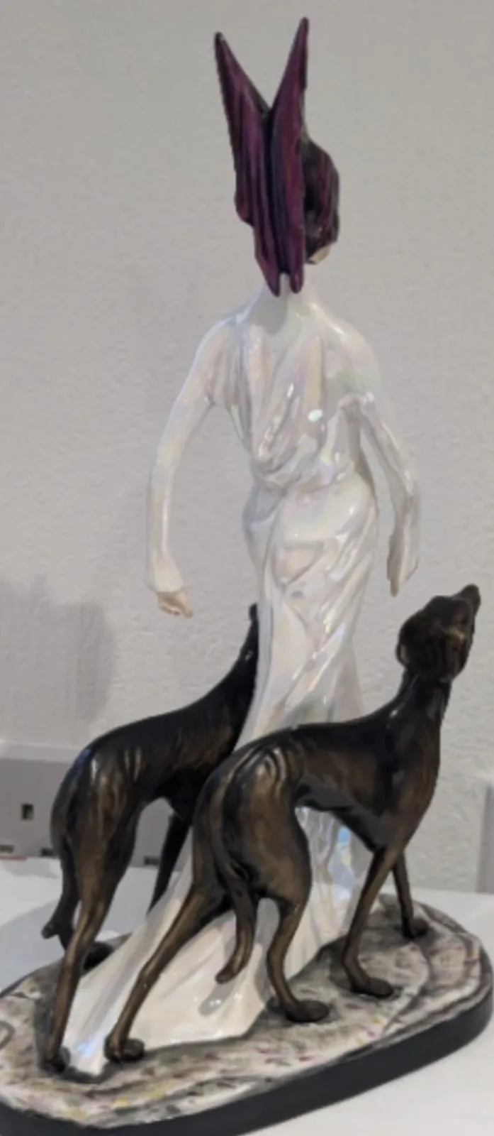 Michael Sutty "Diana With Dogs" Limited Edition Sculpture Exceptional Condition! photo vinterior