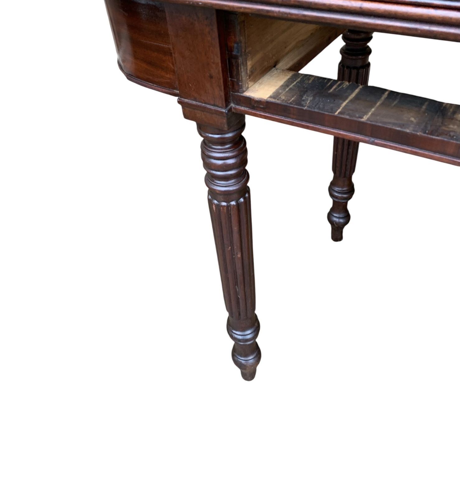 Antique Mahogany Regency D End Console Table photo for sale
