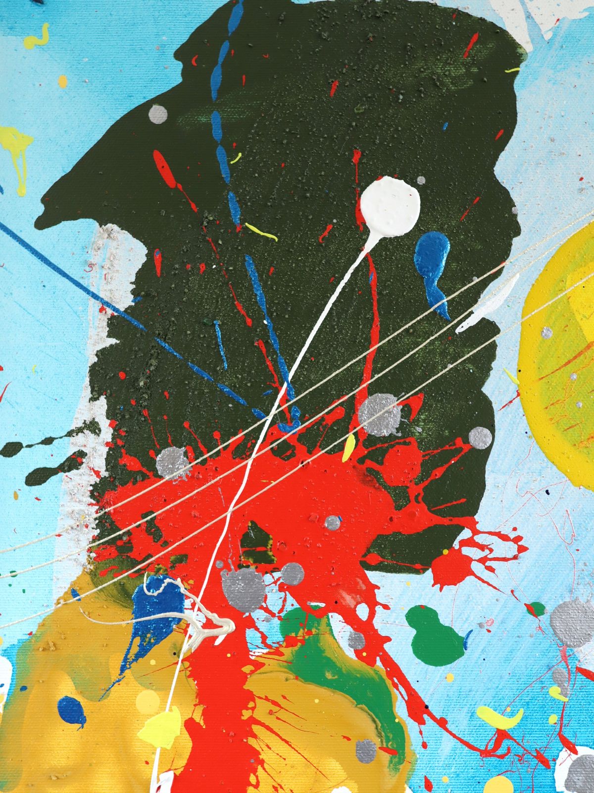photo furniture Modernist Abstract Swedish Painting   Chromatic Constellation