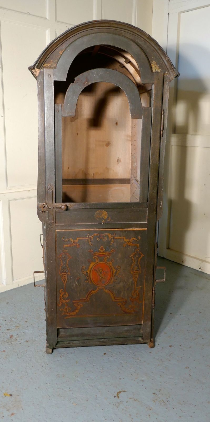 French Château De Chasse, Sedan Chair, Original Unrestored Circa 1740 photo vintage