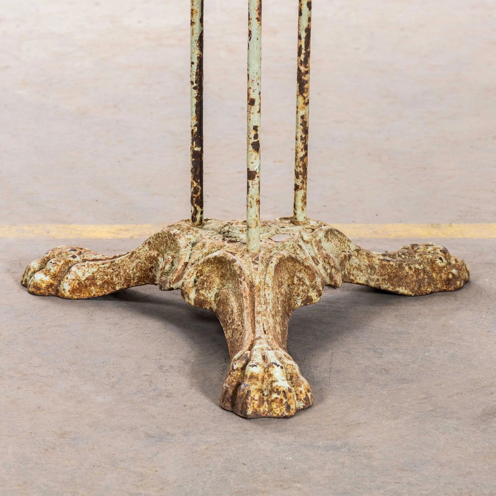 1950’s French Metal Tripod Base Outdoor Small Gueridon Table photo for sale