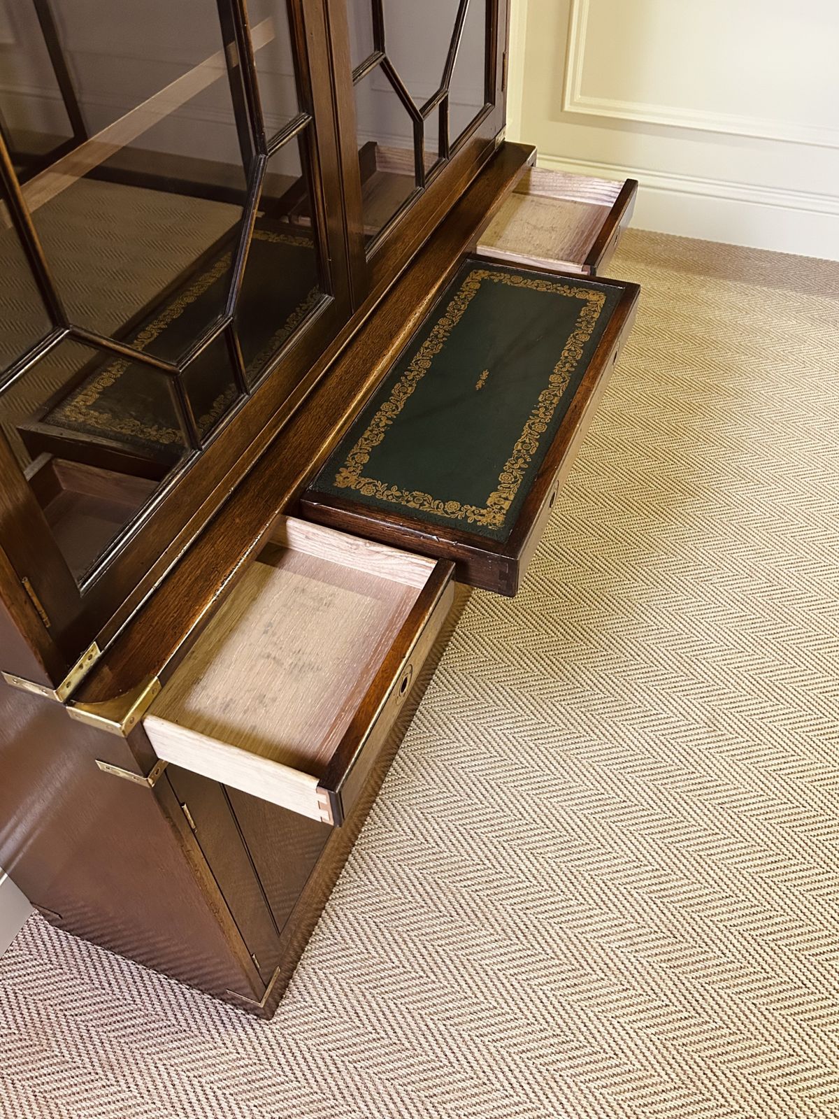 photo furniture Campaign Style Library Bookcase Astragal Glazed Bevan Funnell
