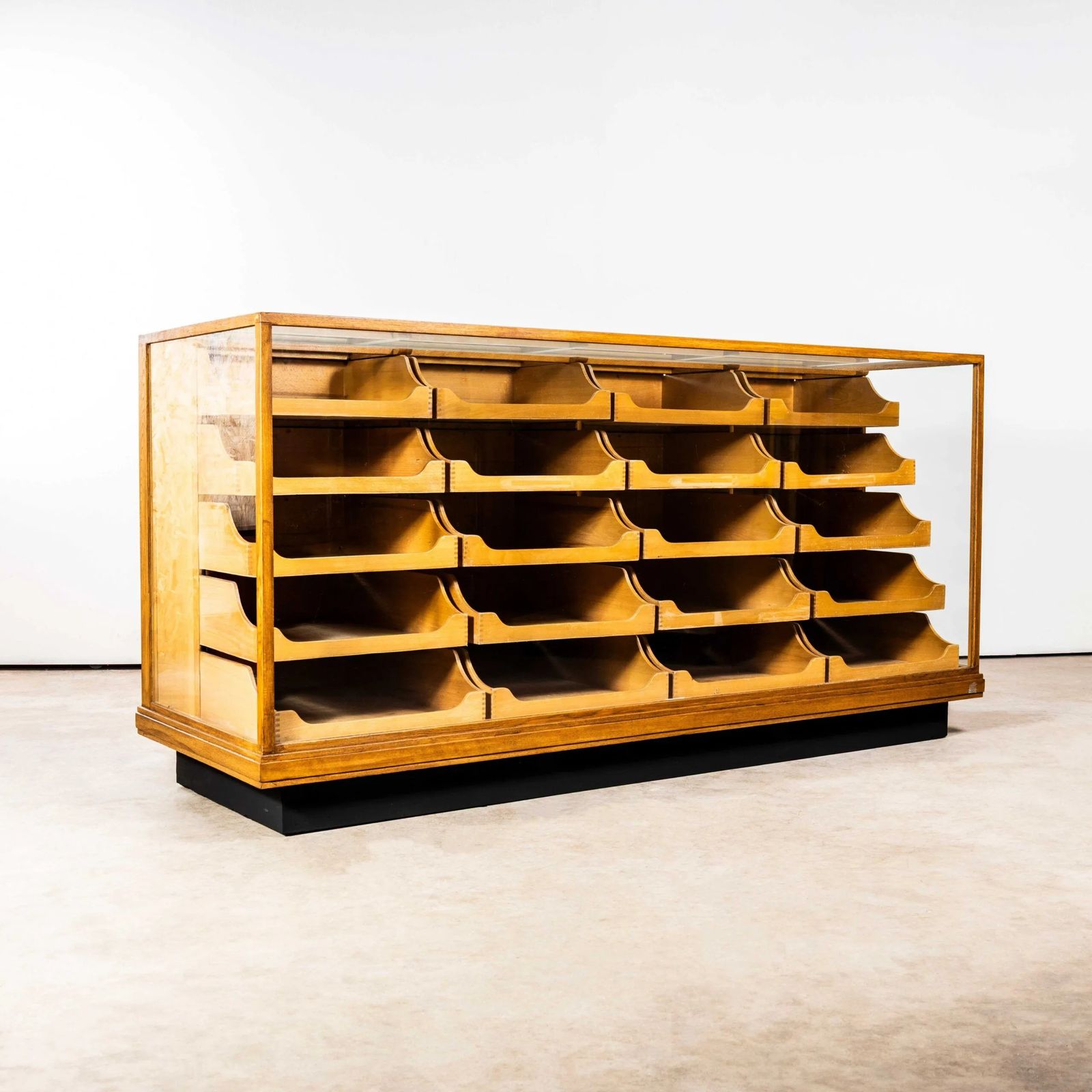 1950’s English Oak Haberdashery Cabinet – Twenty Drawer