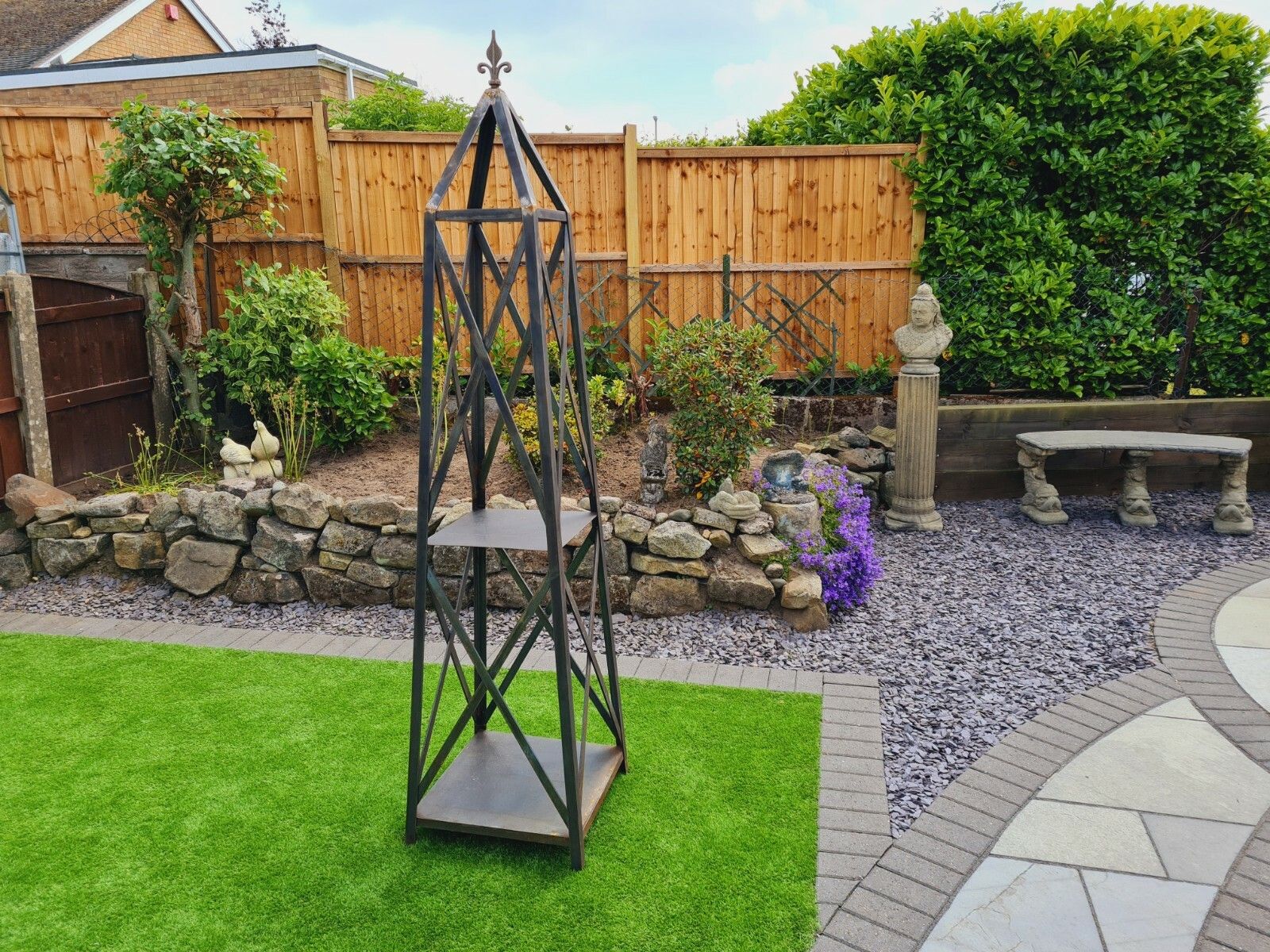 Obliesk Plant Climb Sculpture Blacksmith Made England Delivery Available 0247