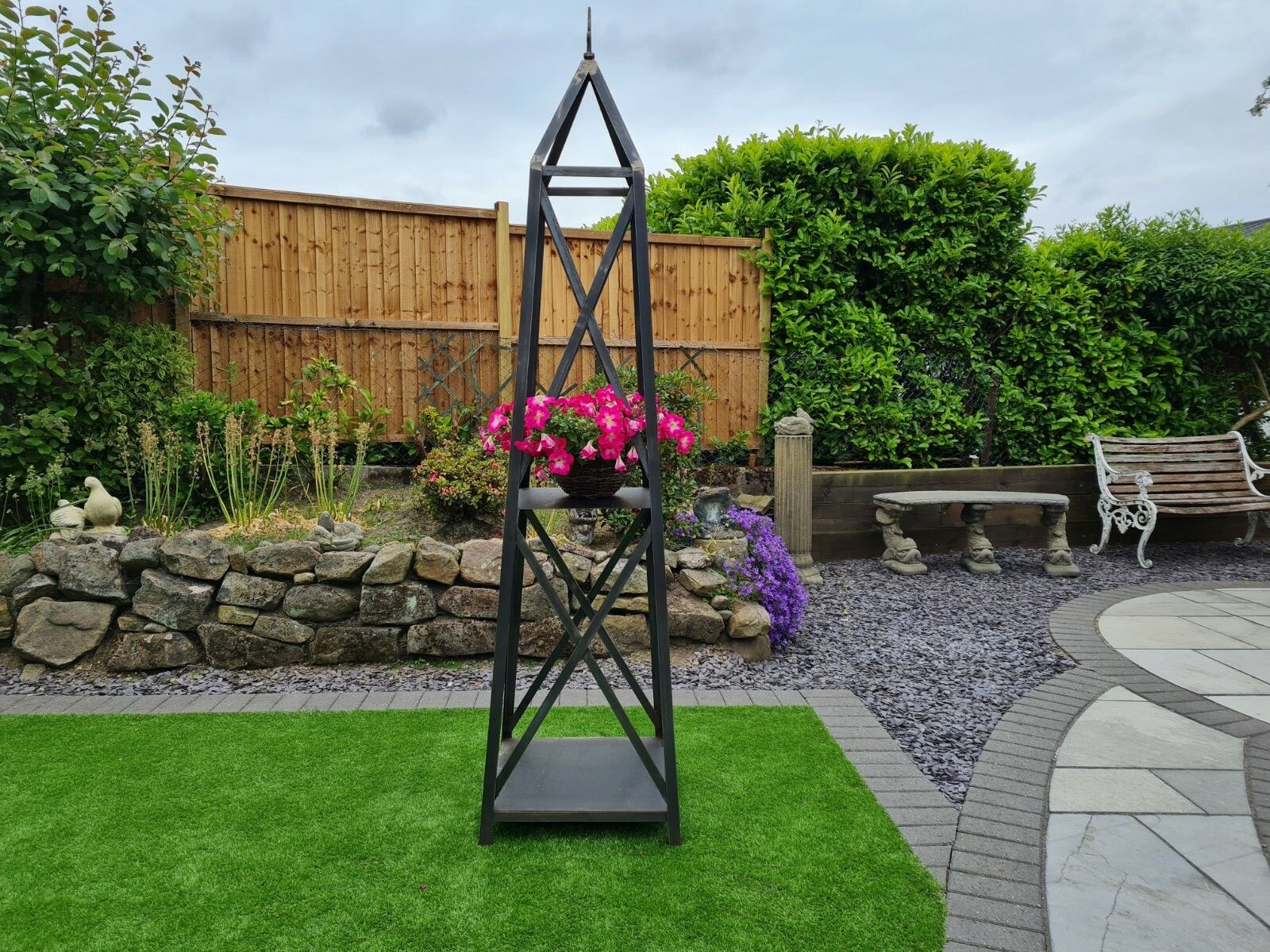 Obliesk Plant Climb Sculpture Blacksmith Made England Delivery Available 0247 photo 490.0