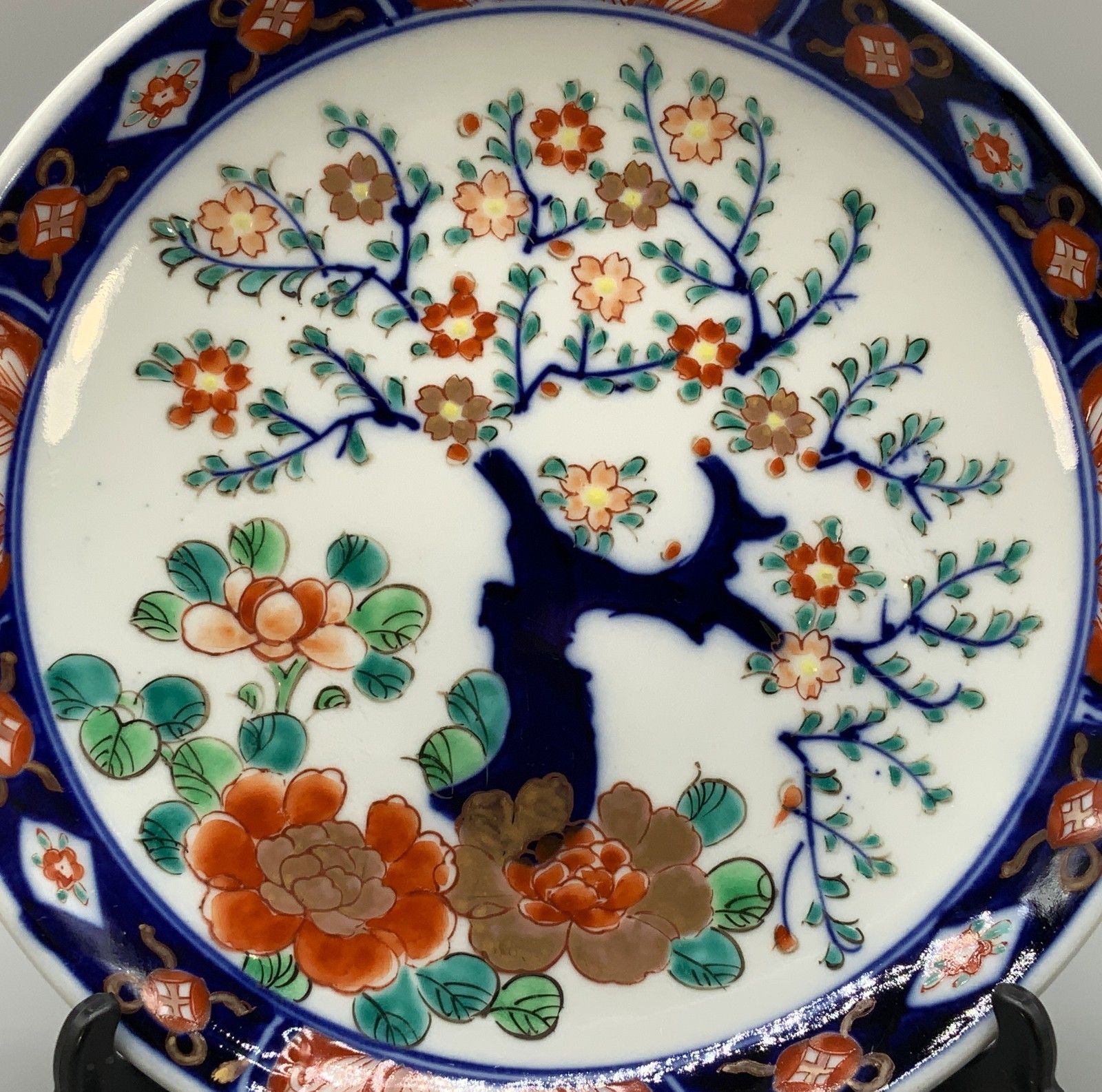 Japanese Arita Porcelain Charger Dish Imari 19th Century Antique Plate photo Home Decor